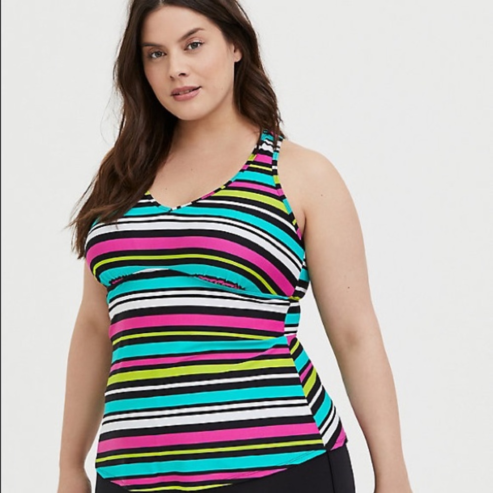 ❌SOLD❌ Torrid racer back wireless tankini top